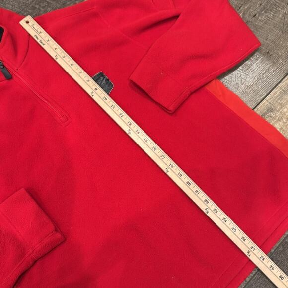 Polo by Ralph Lauren Men's PolarTec Fleece Quarter Zip Pullover Red Size XL - Picture 3 of 7